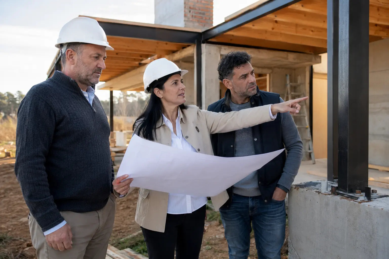 Dirección profesional de obra nueva para vivienda