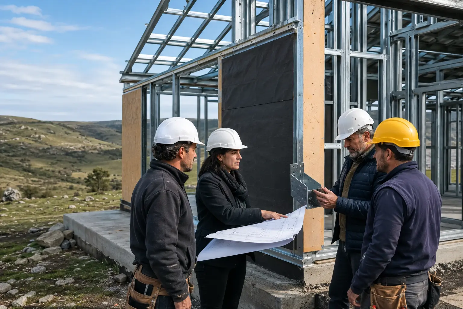 Dirección de obra de una casa Steel Frame en Lavalleja
