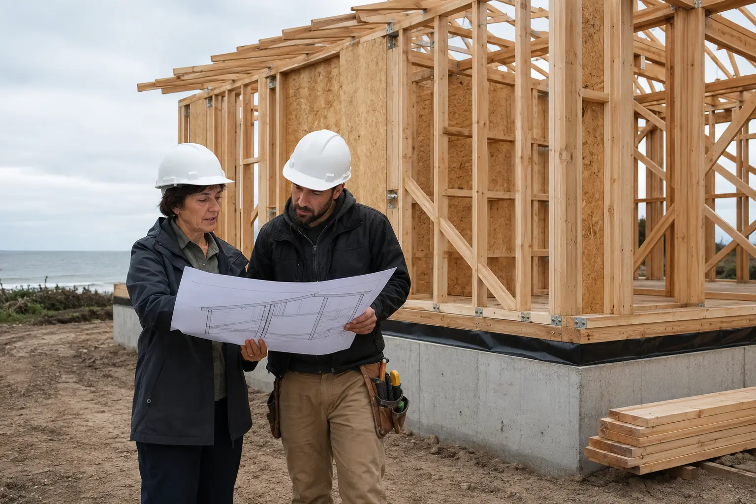 Estructura Wood Frame para casas de madera